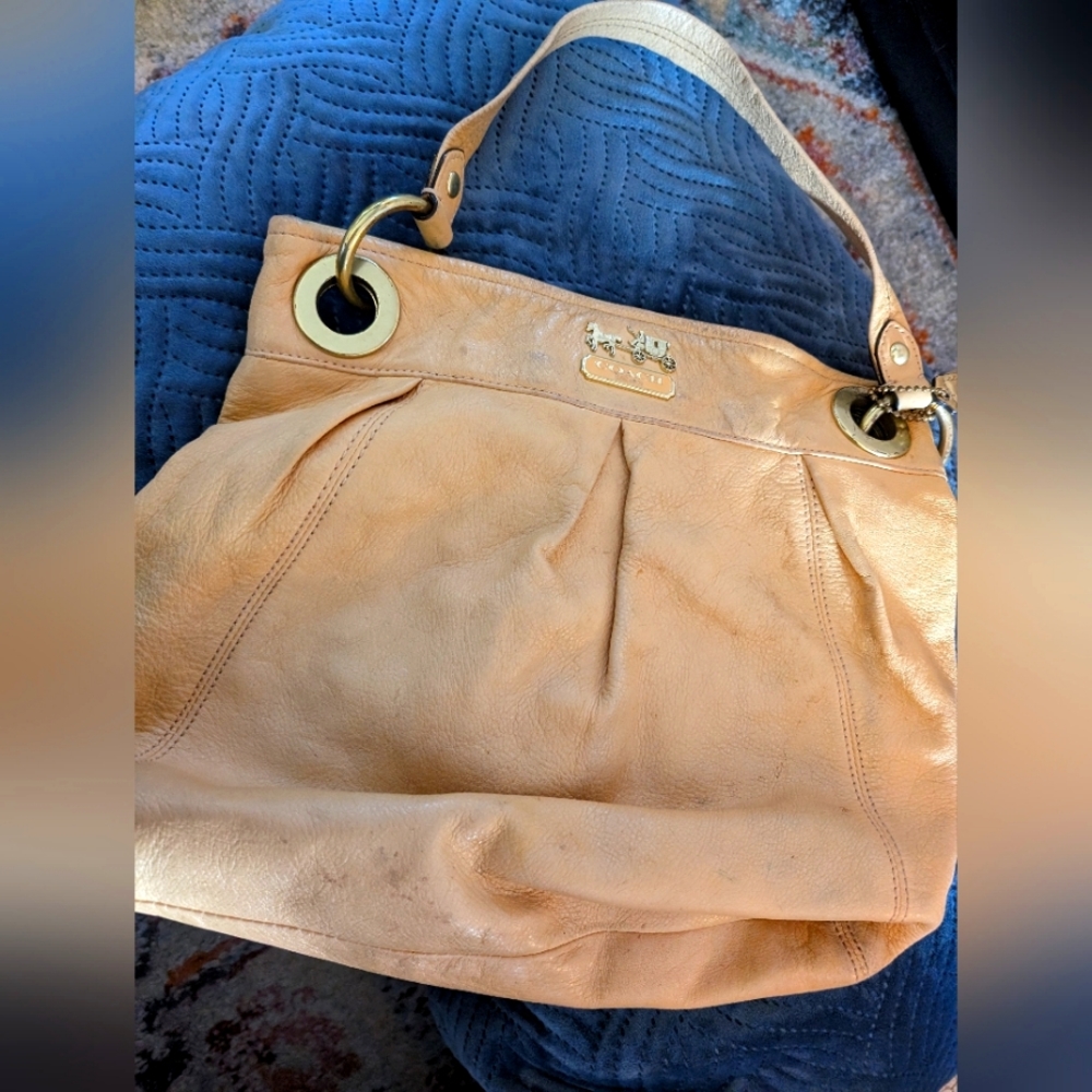 Vintage Peach Coach Bag